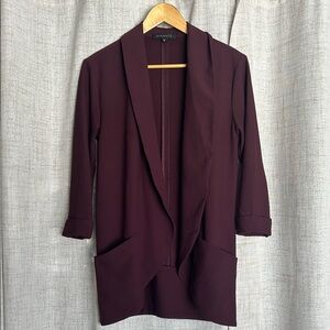 Dynamite Deep Burgundy Blazer